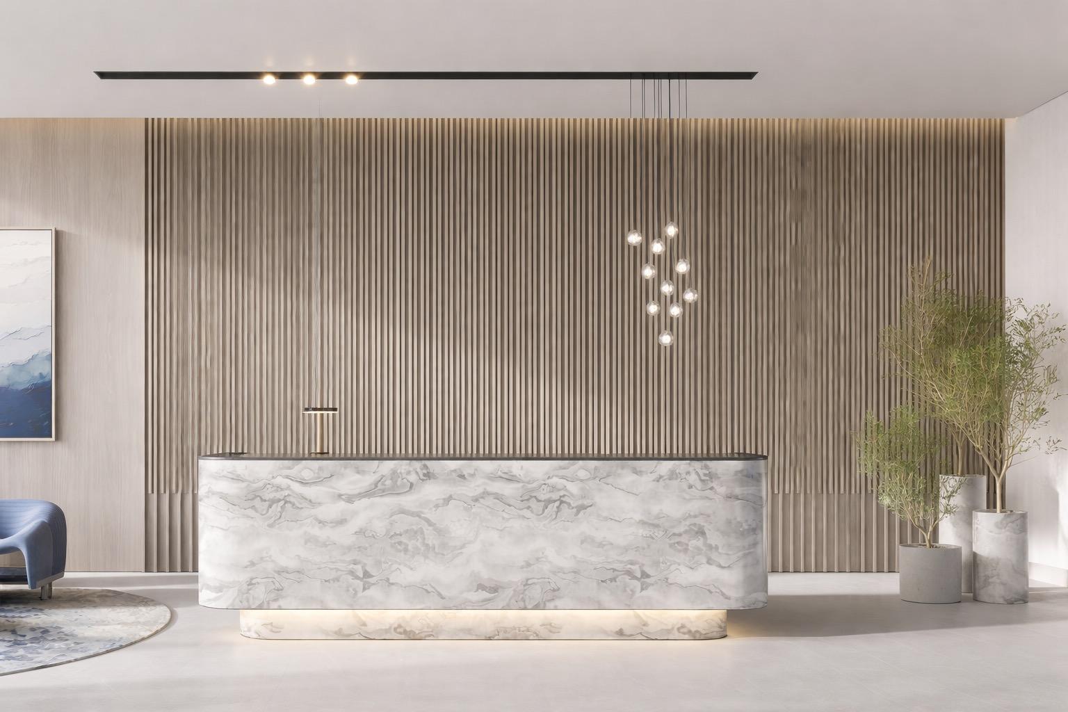 Premium commercial interior — Zyra Builds